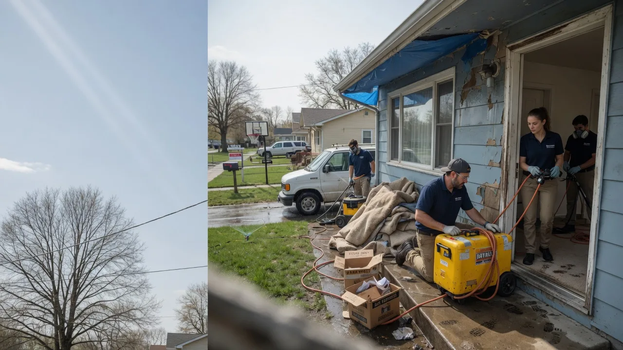 Basement Flood Cleanup in Mt Zion, IL near me